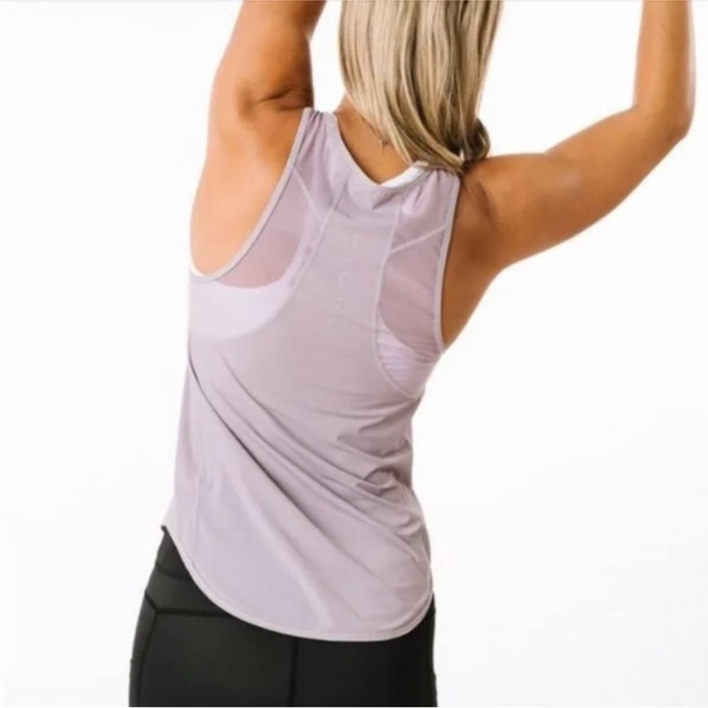 NWT Zyia Active Lilac Panel Mesh Tank Sz M